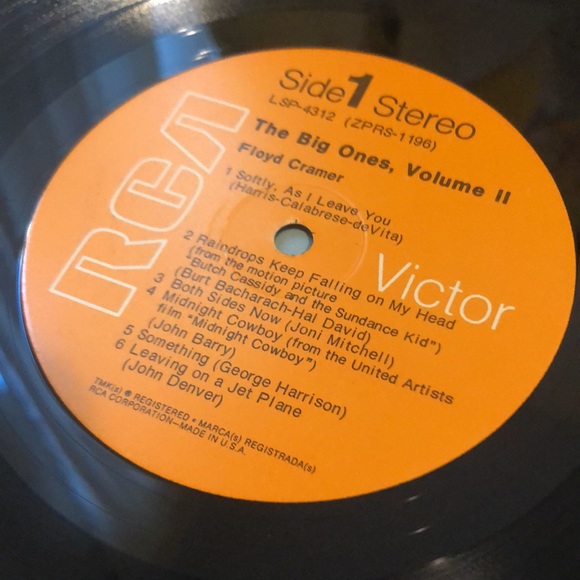 ***Free*** Floyd Cramer The Big Ones Vol. 2 Vinyl Lp - Picture 2 of 8